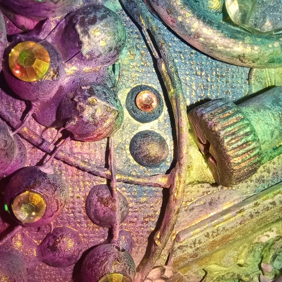 "Neuroscience" Mixed Media 5x7 Framed Creation/Gift OOAK - Picture 4 of 5